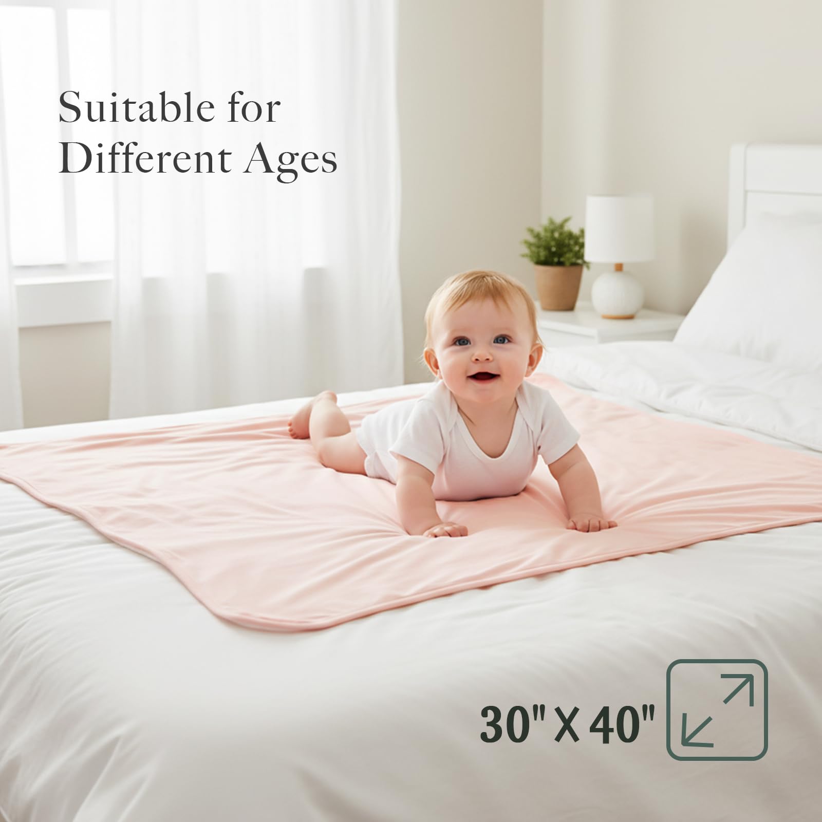 EasyFi Supersoft blanket used as nursing cover and baby bed companion