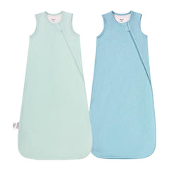 EasyFi sleep sack front view in green-blue pack, cozy sleep for newborns