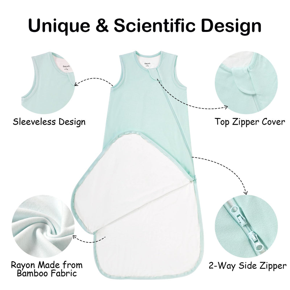 EasyFi Supersoft Sleep Sack hypoallergenic softness protects sensitive skin.