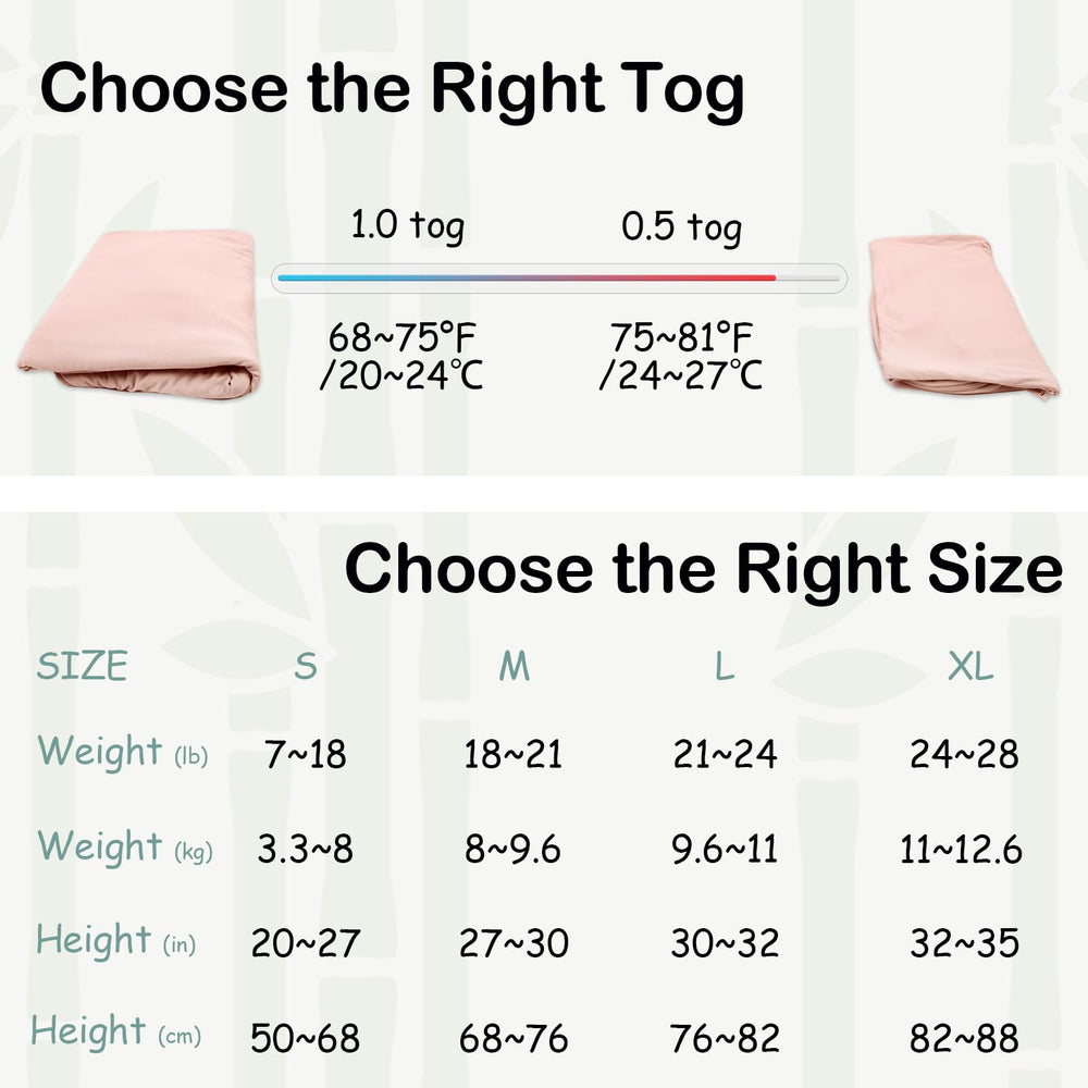 EasyFi two‑pack pink gray sleep sacks for all‑year warmth