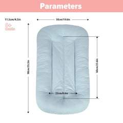 EasyFORALL baby lounger blue travel-friendly setup supports on-the-go comfort.