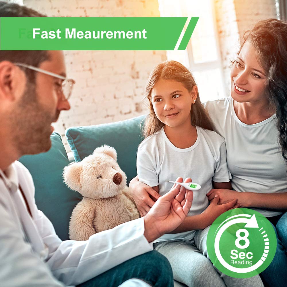 Easy@Home EMT-A12 memory recall showing 30 recent temperatures.