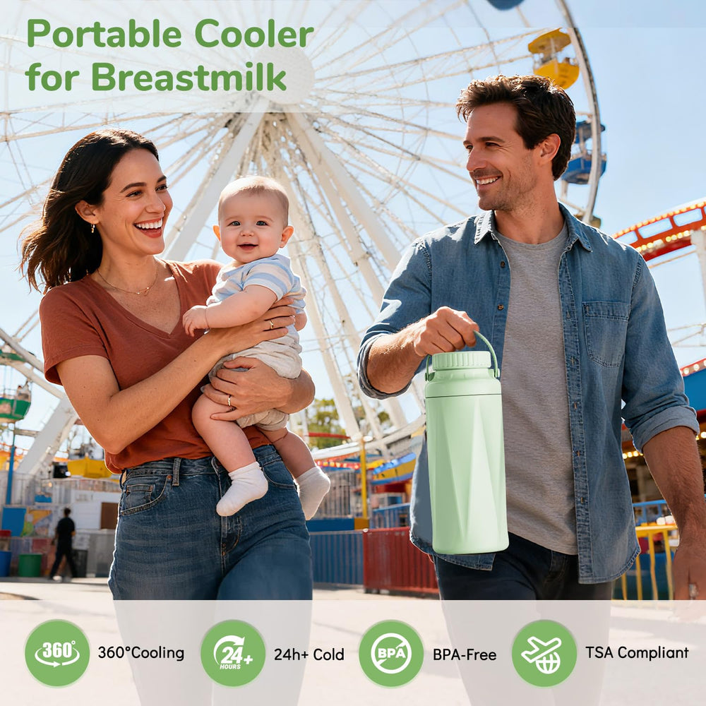 EASYVAVA 360-degree cooling technology illustration showing extended freshness during outings