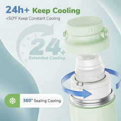 EASYVAVA dual 22oz bottles for separate milk storage and easy feeding prep