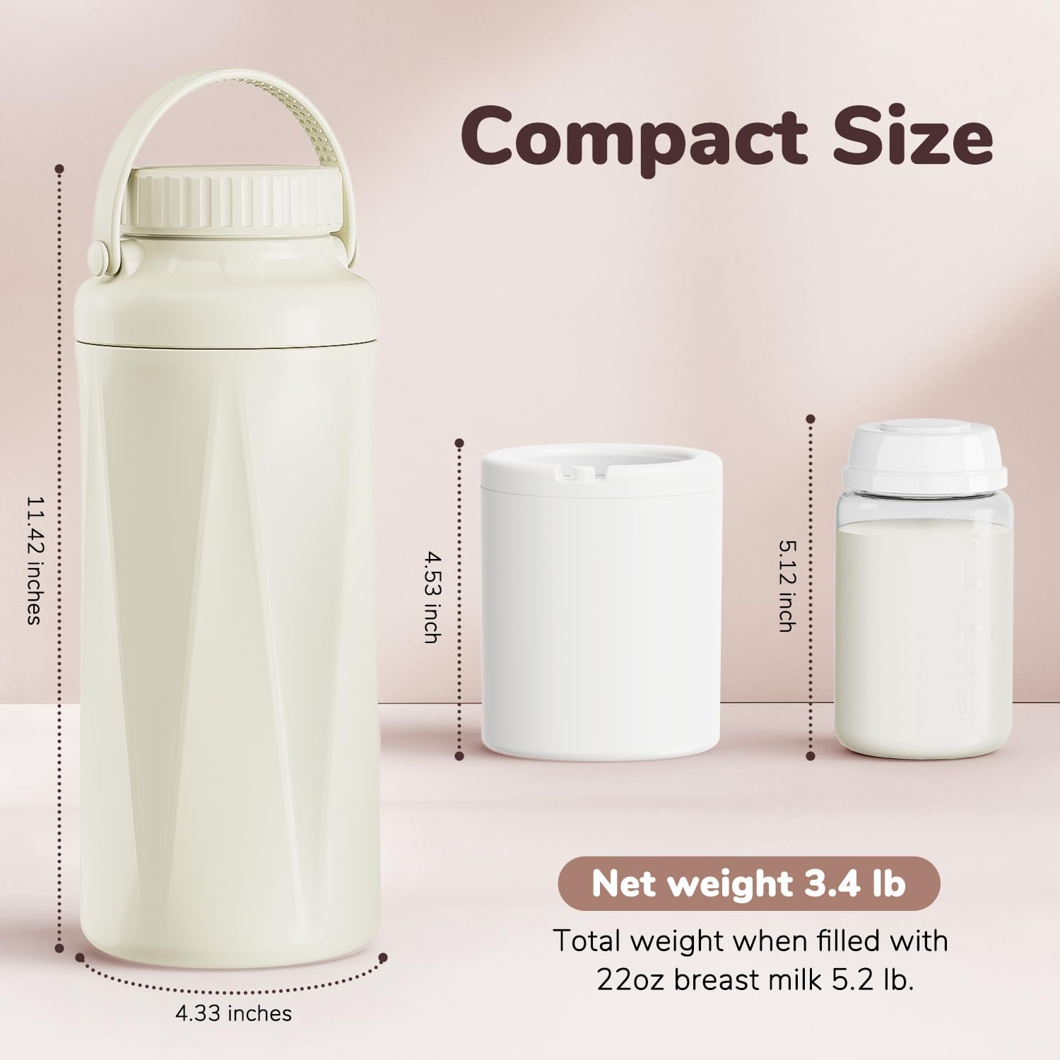 EASYVAVA portable cooler fits in diaper bag for on-the-go feeding