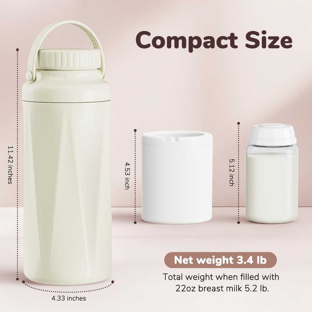 EASYVAVA portable cooler fits in diaper bag for on-the-go feeding