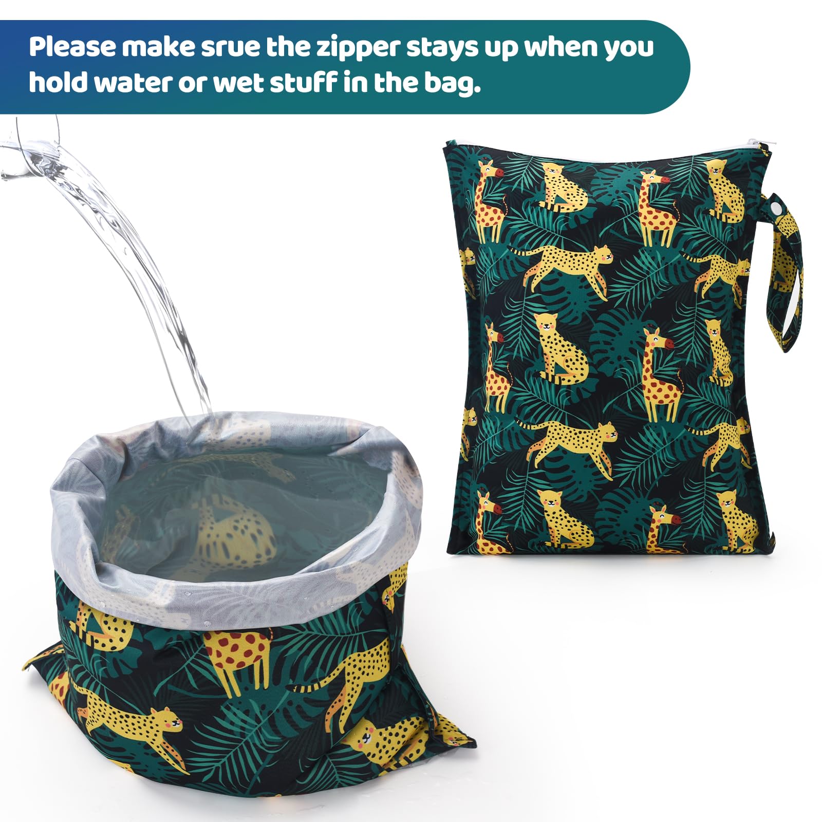 eaxin dinosaur wet bag pattern for on-the-go storage option.