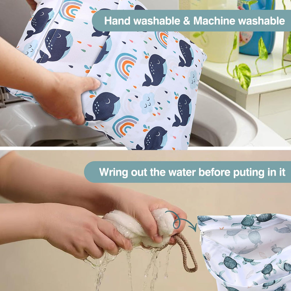 Eaxin multi-function wet bag usable for swimsuits, gym clothes, and more.