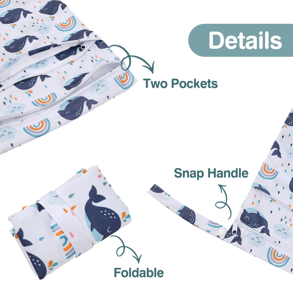 Eaxin wet bag showing leak-proof coating to protect other items.
