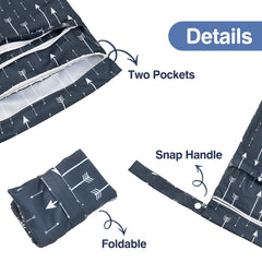 Eaxin wet bag leakproof closure demonstrates moisture protection for clothes.