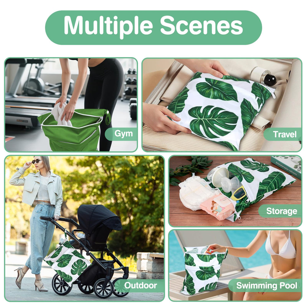eaxin wet bag multi-use design suits swimsuits, gym clothes, and diapers