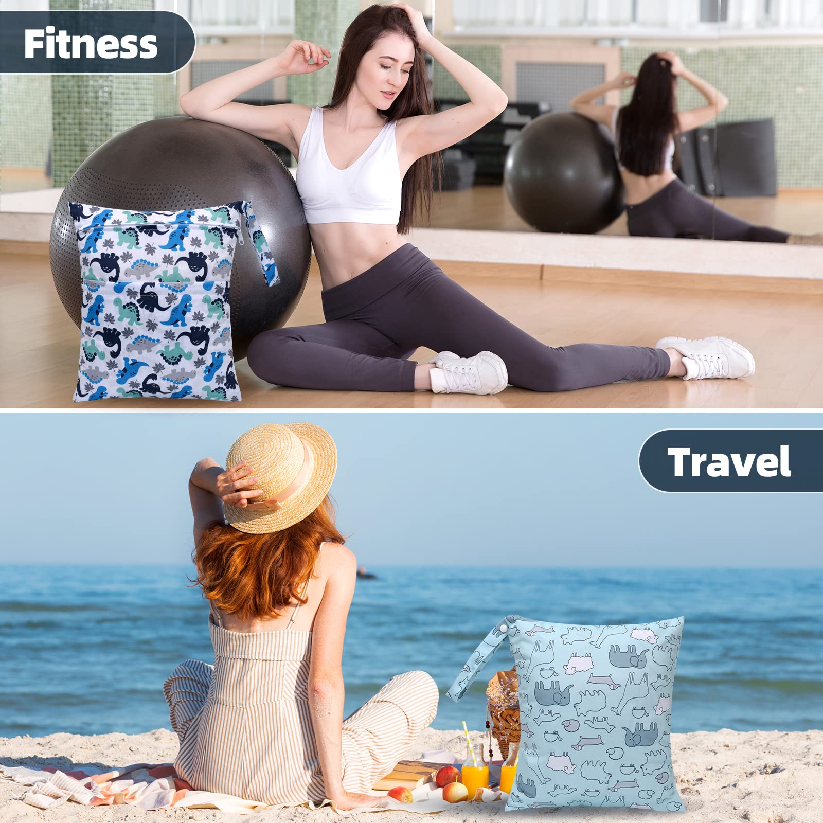 Eaxin wet bag for swimsuits keeps beach gear organized and dry.