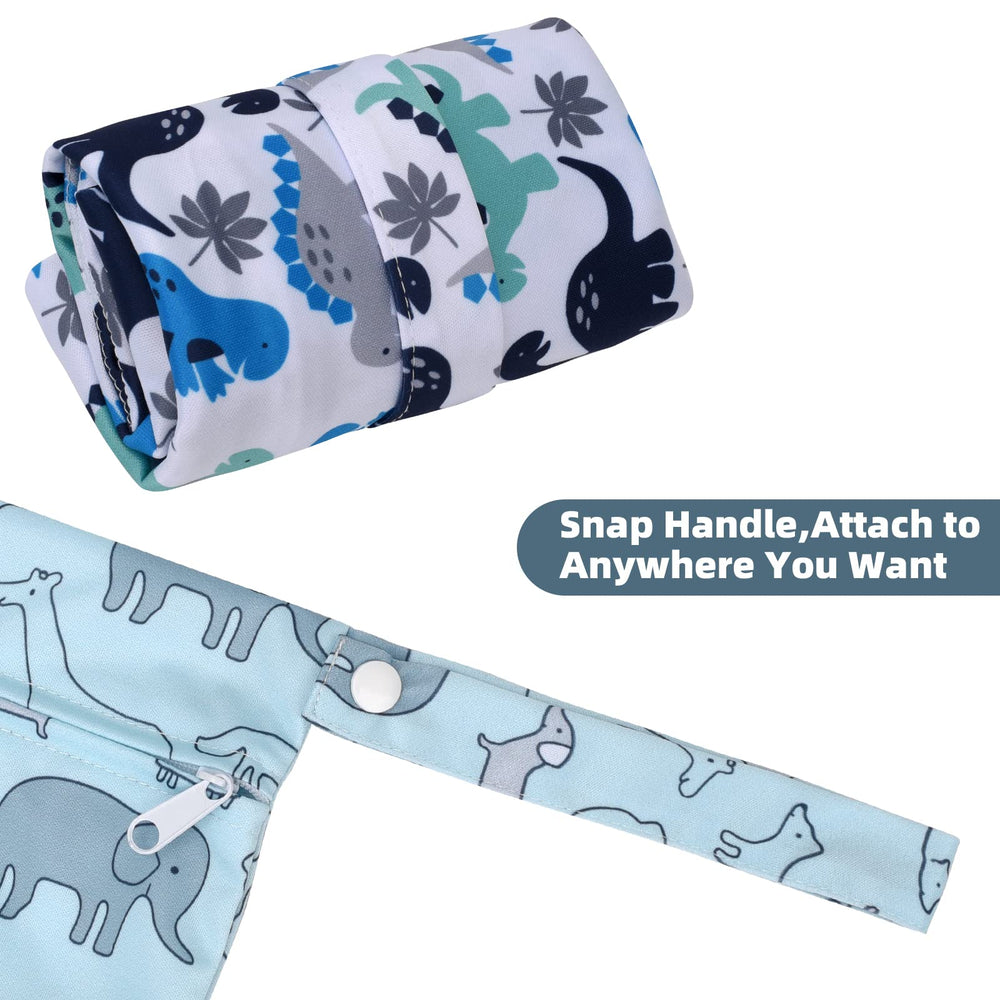 Eaxin bag with zipper closure helps contain odors and messy items securely.