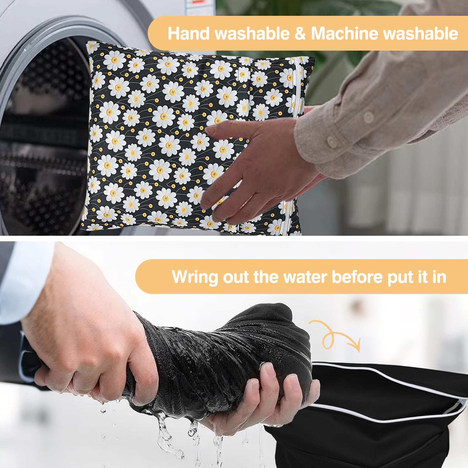 eaxin Wet Dry Bags 2-Pack eco-friendly fabric reduces use of disposable bags.