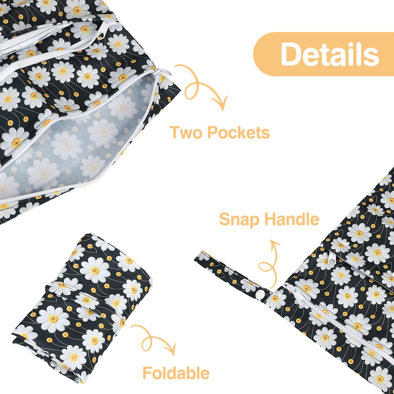eaxin Wet Dry Bags 2-Pack waterproof material protects other items in your bag.