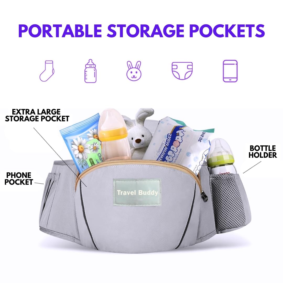 Eazy Buddy Travel Buddy 4-in-1 convertible design for versatility across stages.