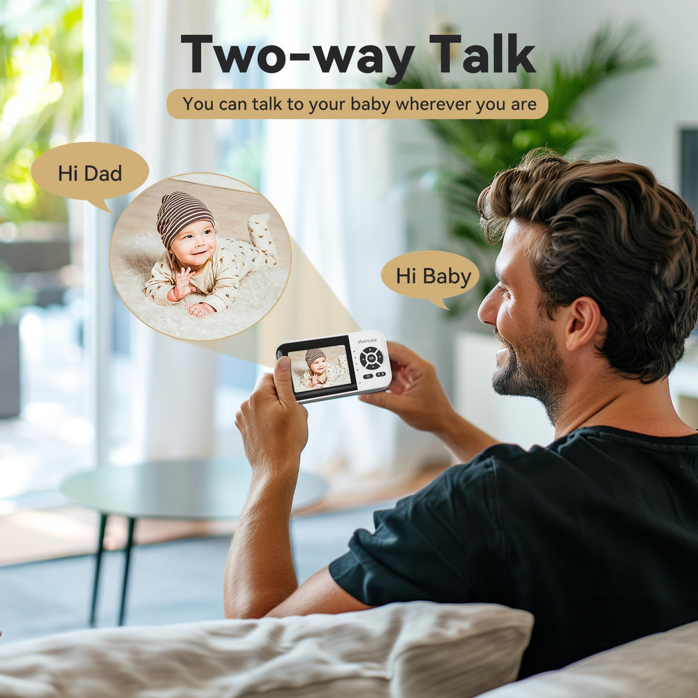 ebemate 2.8-inch display provides quick home viewing at a glance.