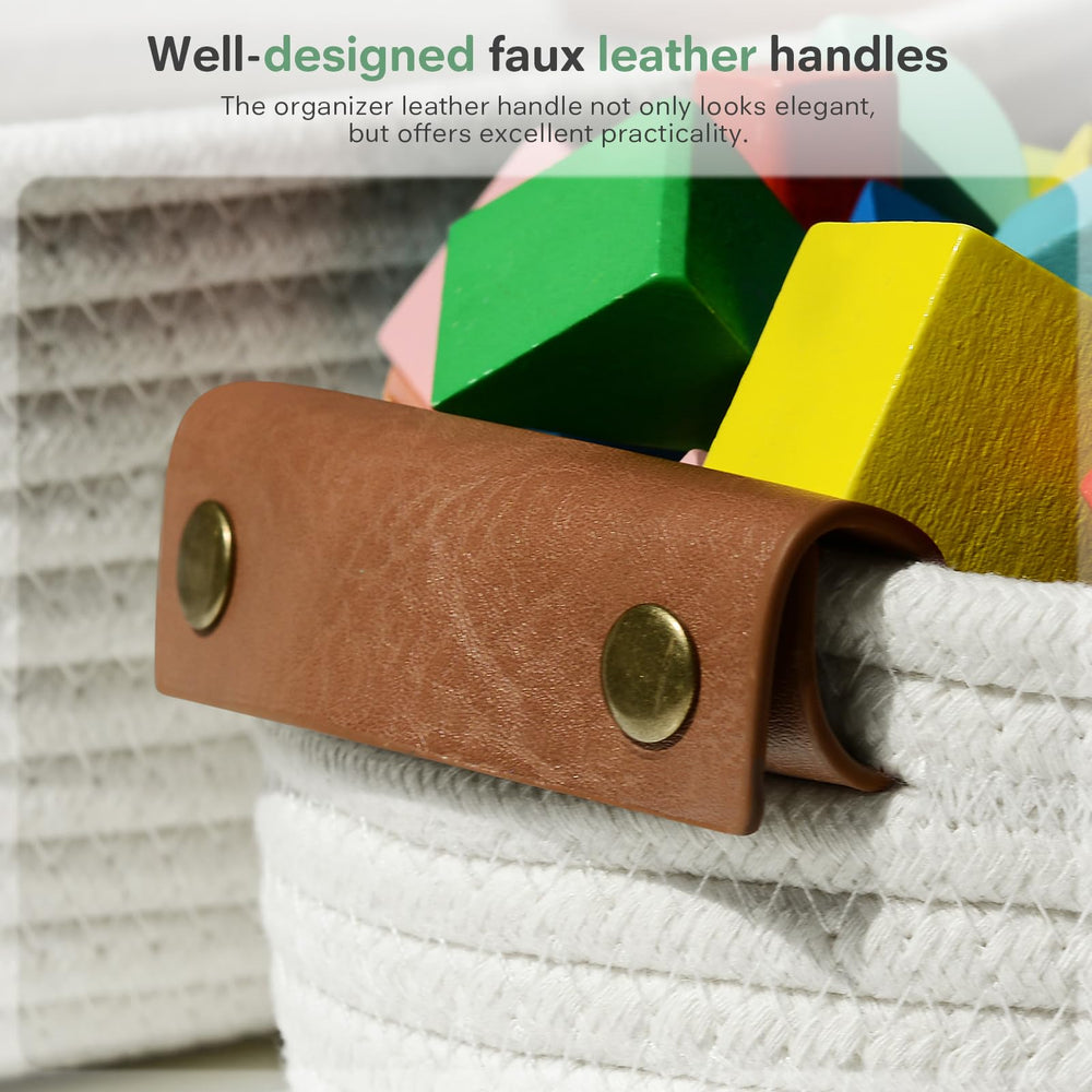 ECDYQXVU soft cotton rope baskets with durable weave for everyday use.