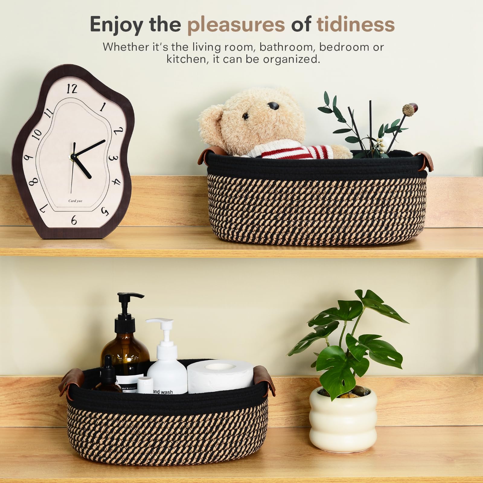 ECDYQXVU basket double-stitched base enhances durability and shape.