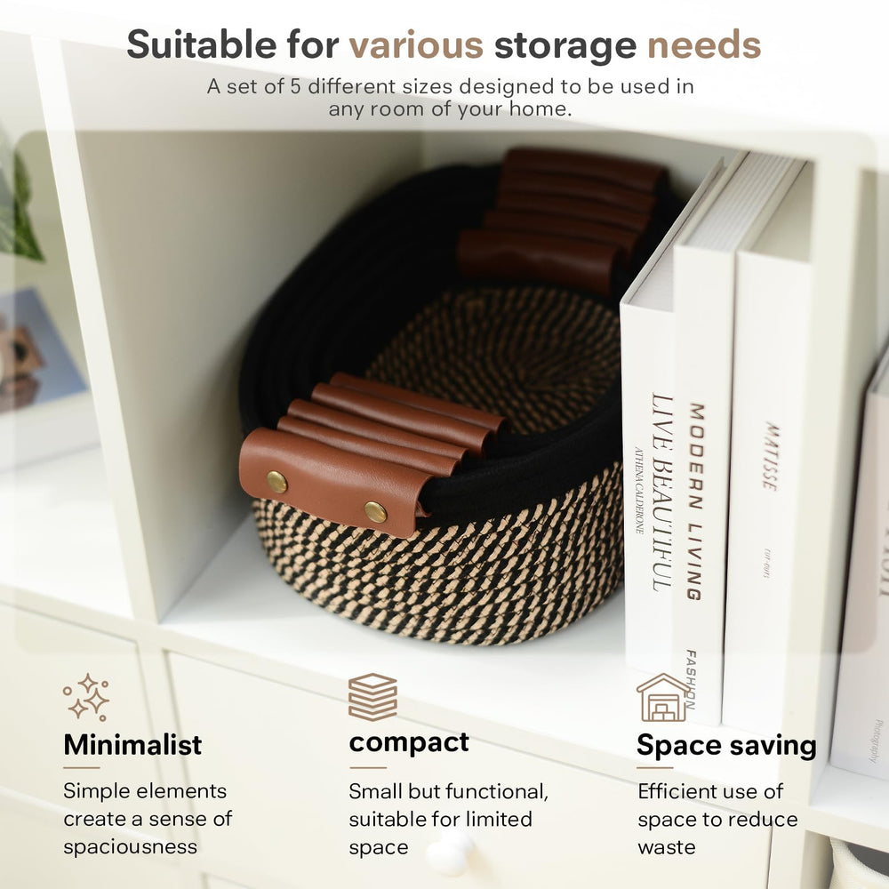 ECDYQXVU basket with five sizes fits small to medium items.