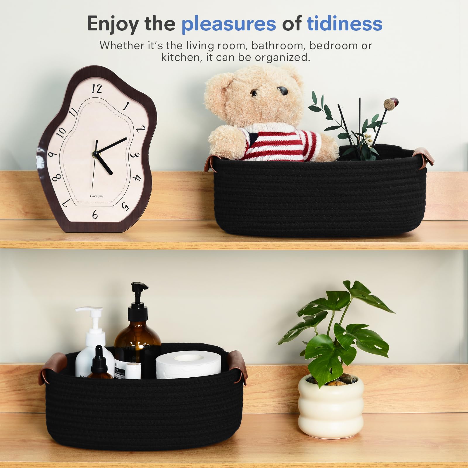 ecdyqxvu black basket decor for modern closets or living spaces
