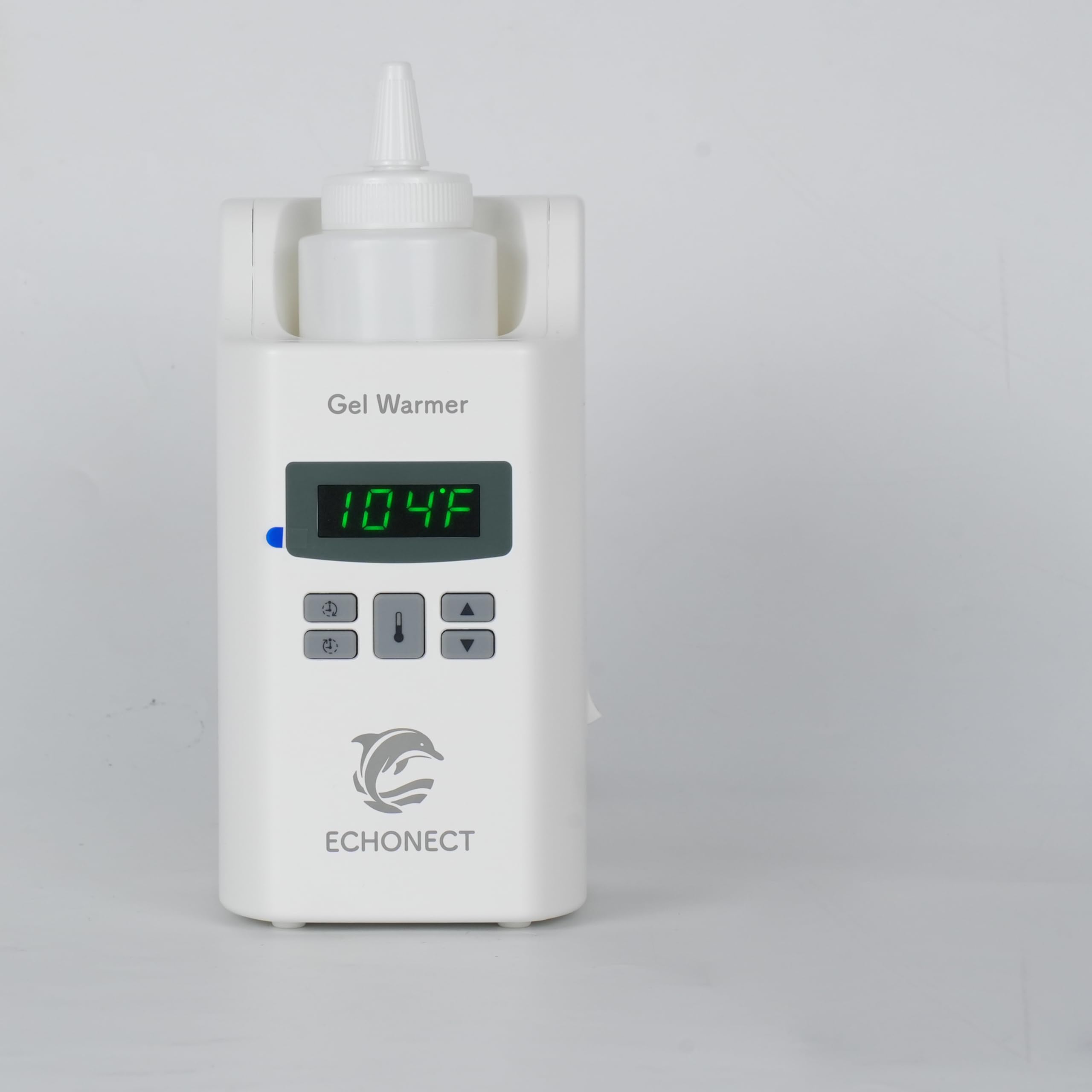 Echonect gel warmer front view delivering spa-grade warmth for clinics and home use