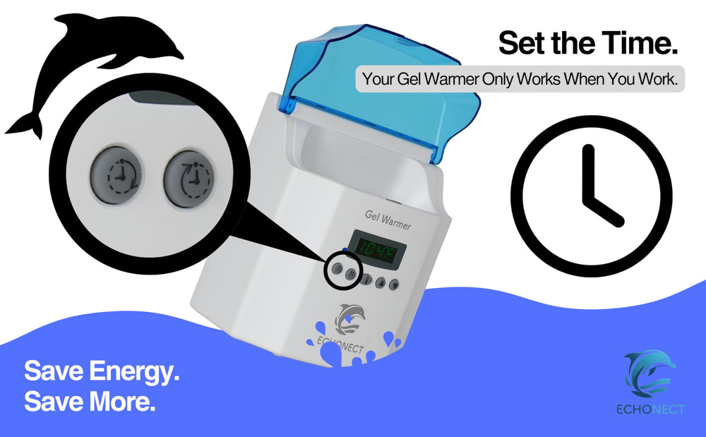 Echonect Premium Digital 2-Bottle Gel Warmer compact design, ideal for small spaces and easy transport