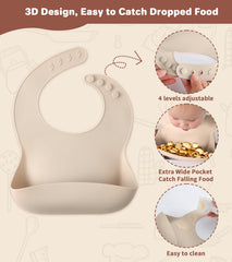 ECLIP silicone baby feeding set drinking cup with lid and straw for easy hydration.