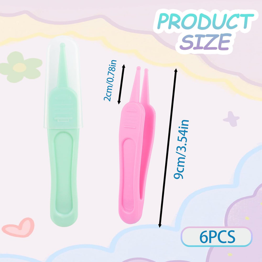 ECNHIVE rounded plastic-tip tweezer for gentle debris removal