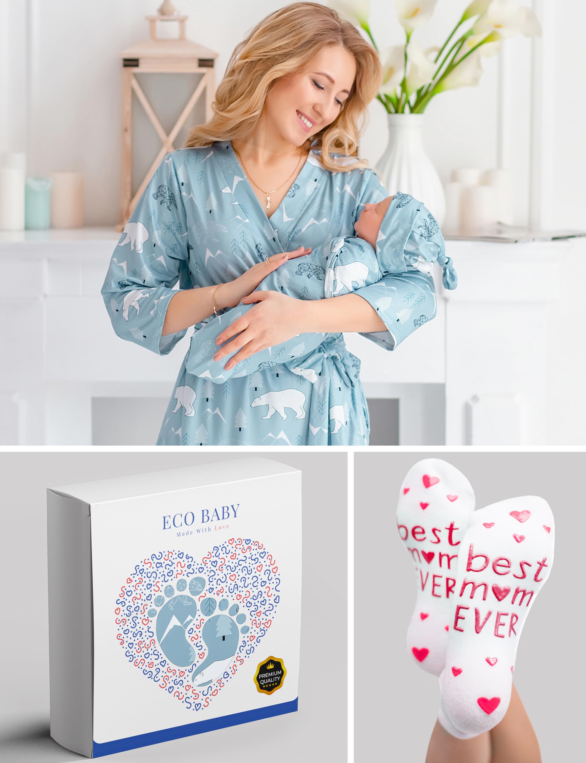 ECO BABY packaging box presents a gift-ready set