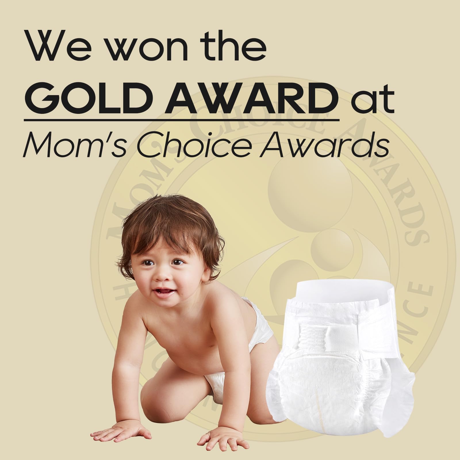 ECO BOOM chlorine-free pulp keeps the diaper chemical-free.