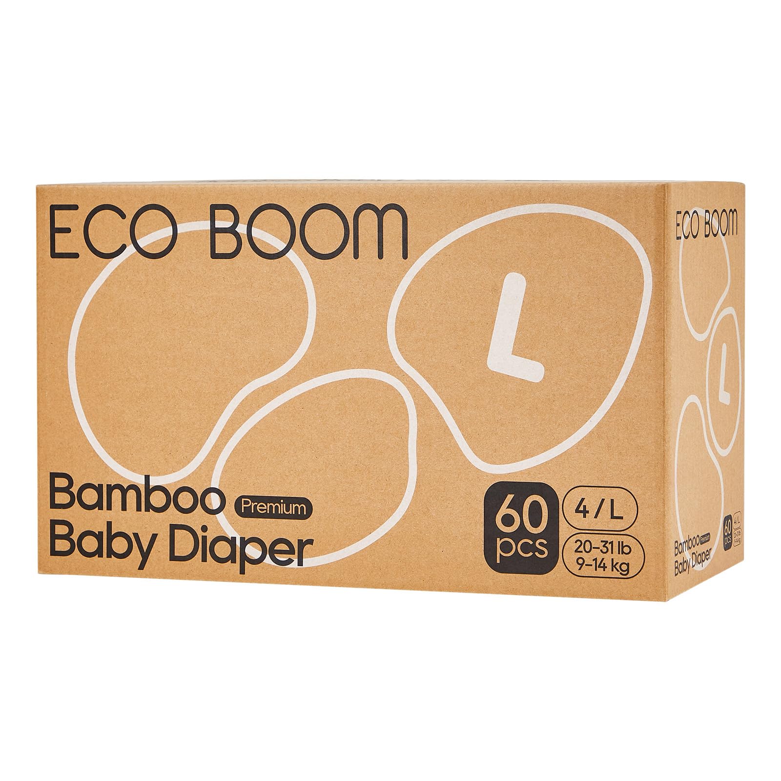 ECO BOOM Diapers top sheet bamboo offers ultra-soft surface for baby comfort.