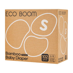 ECO BOOM diapers top sheet bamboo delivers ultra-soft surface for delicate baby skin.