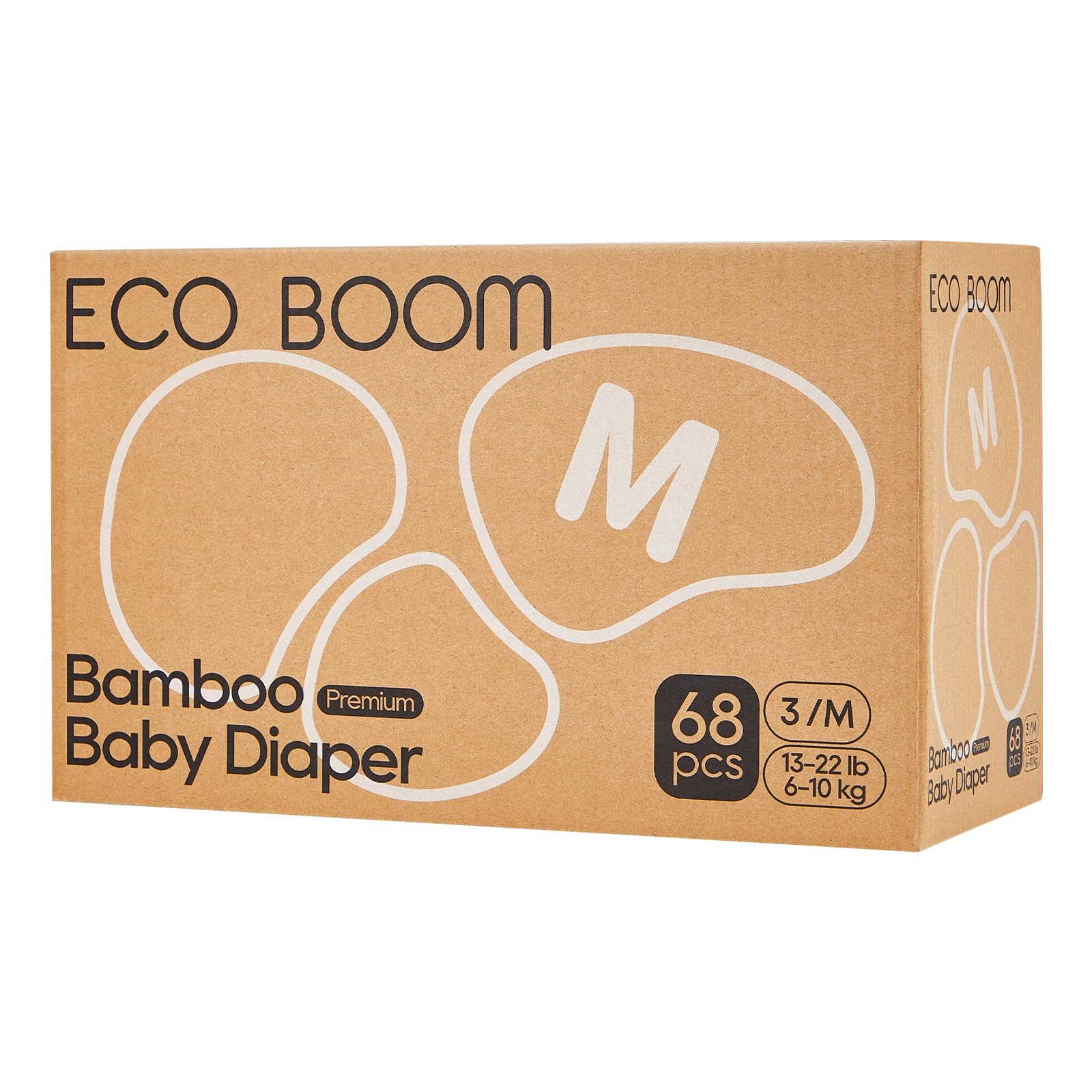 ECO BOOM Diapers bamboo top sheet feels ultra-soft for delicate baby skin.