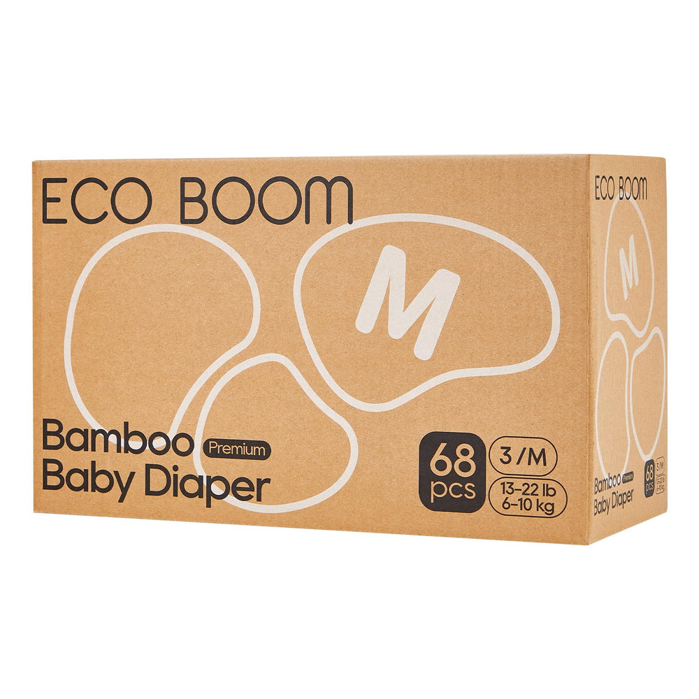 ECO BOOM Diapers bamboo top sheet feels ultra-soft for delicate baby skin.