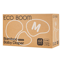 ECO BOOM Diapers bamboo top sheet feels ultra-soft for delicate baby skin.