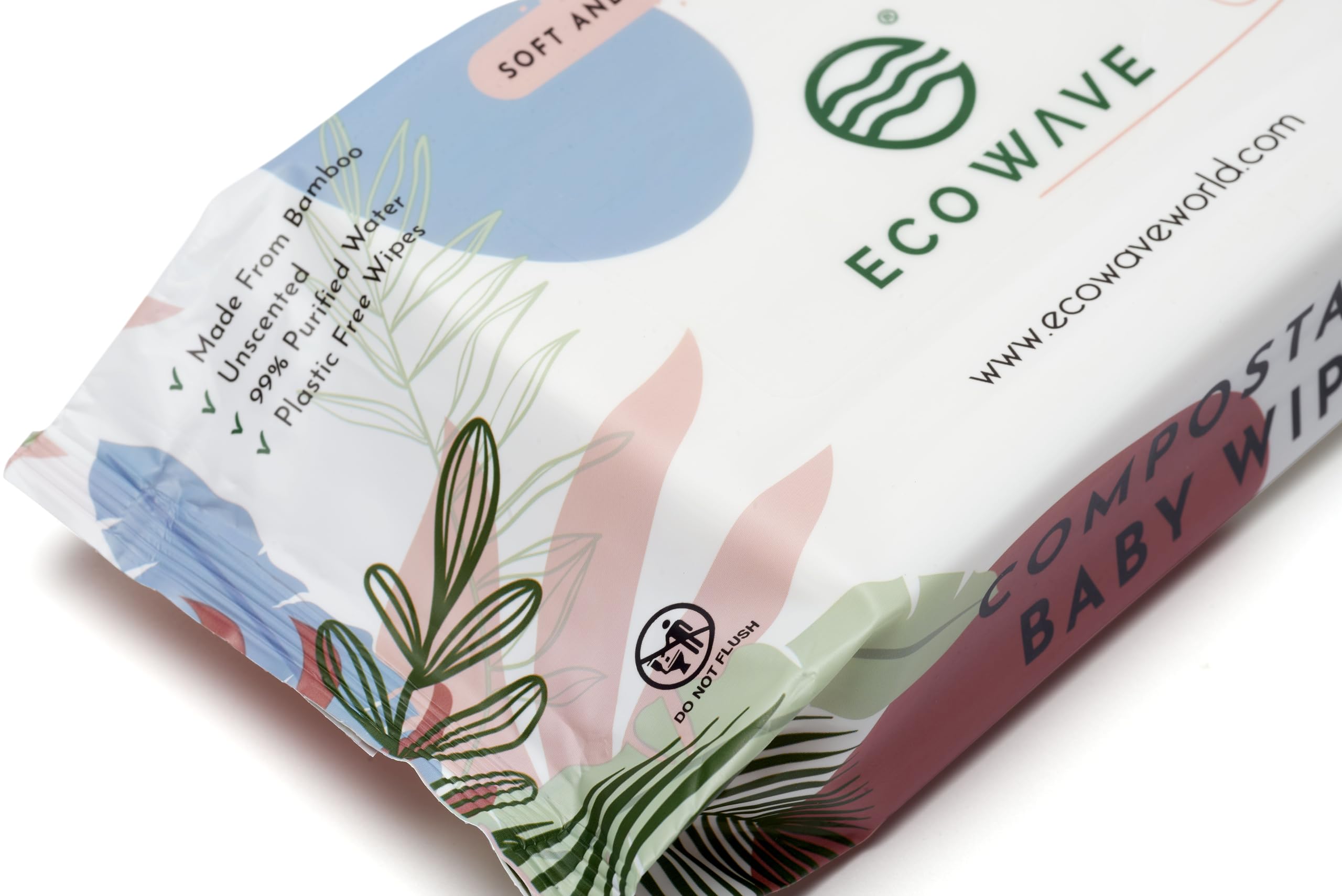 Eco Wave Baby Wipes pack of 12 ready for family outings.