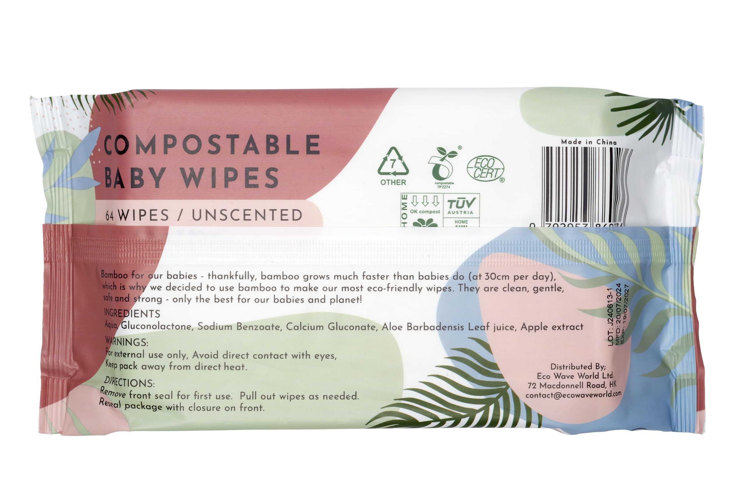 Eco Wave Baby Wipes daily use near changing table for busy families.