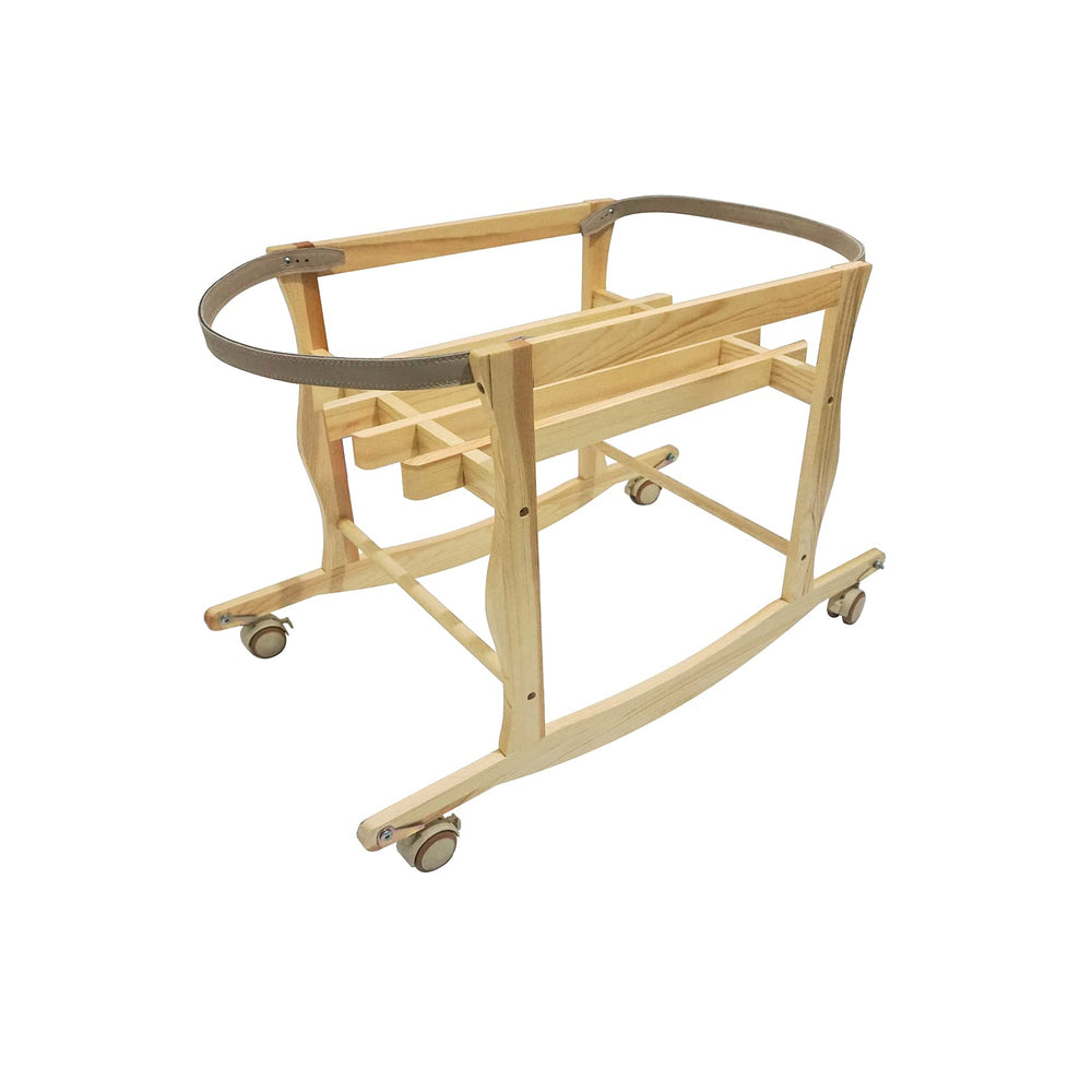 ECOADE Moses Basket Stand portable design enables moving your baby bed with ease