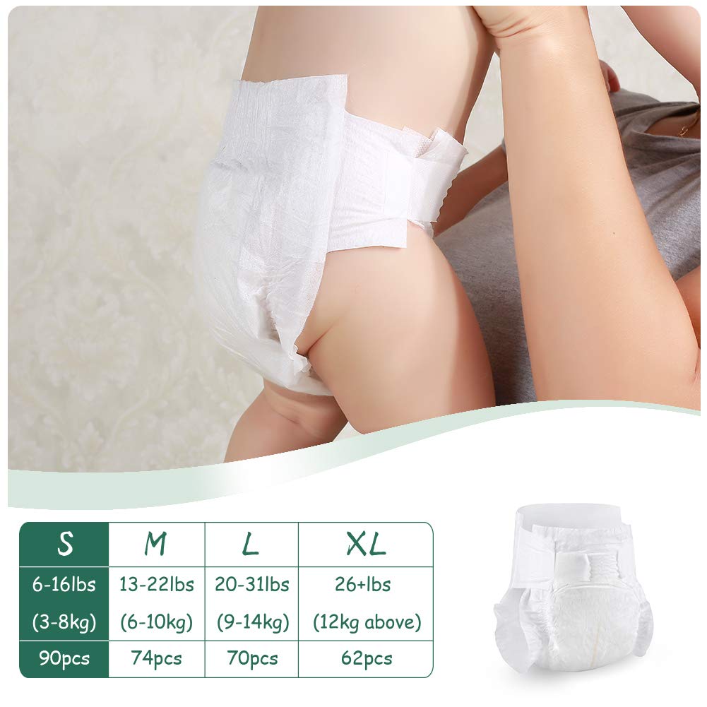 ecoboom diapers triple elastic ear tips flexible fit for active babies.
