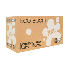 ECO BOOM Training Pants packaging shows eco-friendly design for potty training on the go.