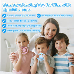 EccoDen teething ring with a 4.7-inch circular shape for easy grip.