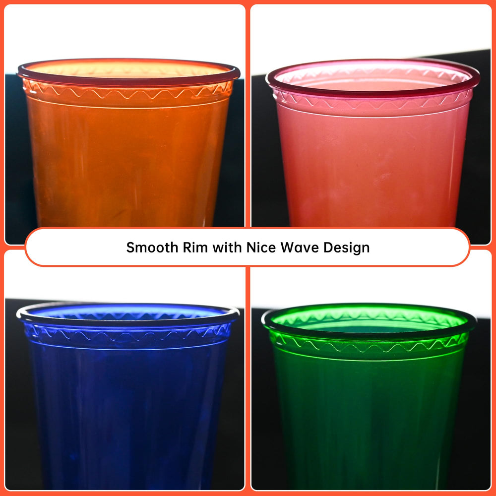 EcoDispose 12oz kids cups green lids prevent spills during outdoor parties.