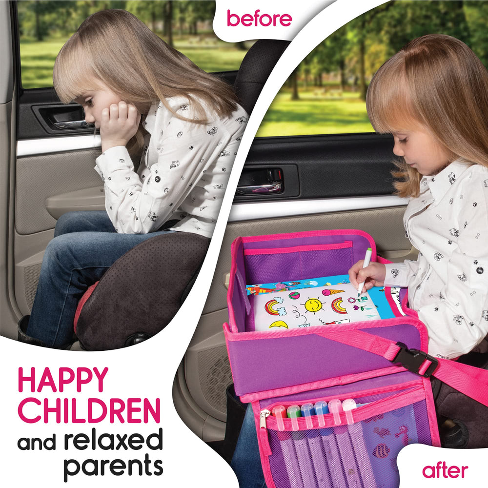 ECOFANTASY Travel Tray activity sheets included support learning and creativity.