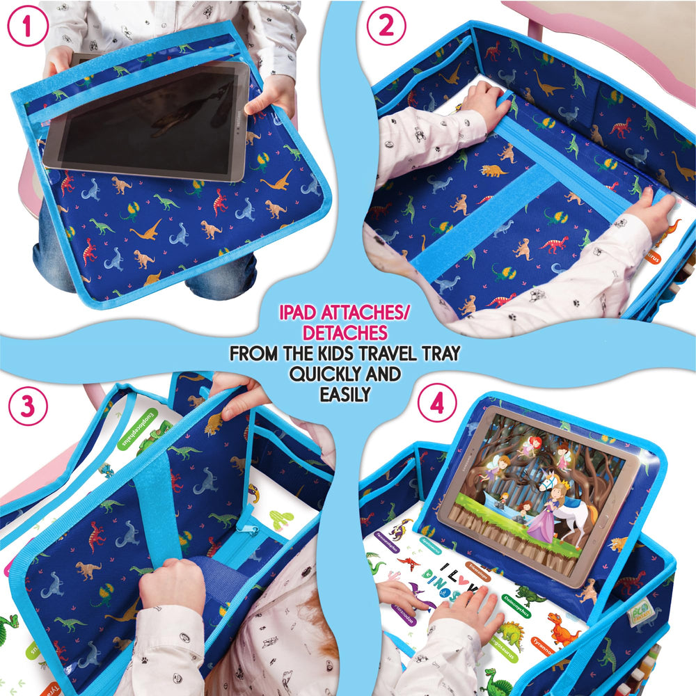 EcoFantasy durable polyester construction withstands busy toddler travel.