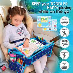 EcoFantasy travel tray tablet holder 11x9 inches fits most tablets.