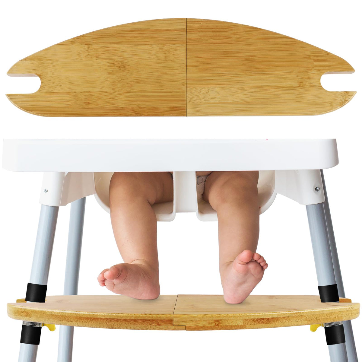 ECOGREDA antiloop footrest compatibility for a secure seating upgrade.