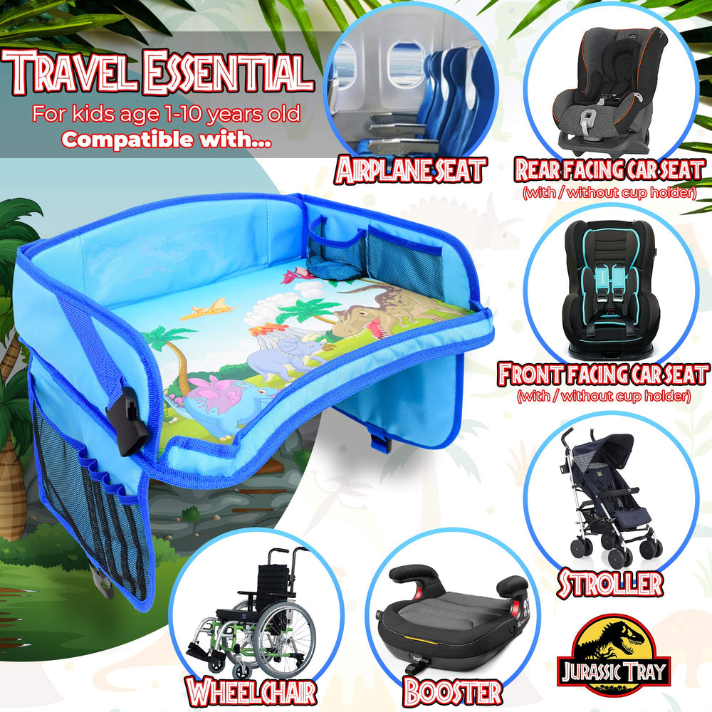ecoZen Lifestyle kid travel tray uses durable fabric with a finished look for everyday trips