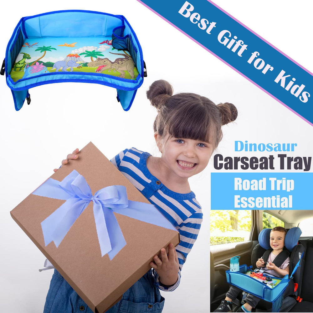 ecoZen Lifestyle travel tray shows multiple pockets for toys and art supplies within reach