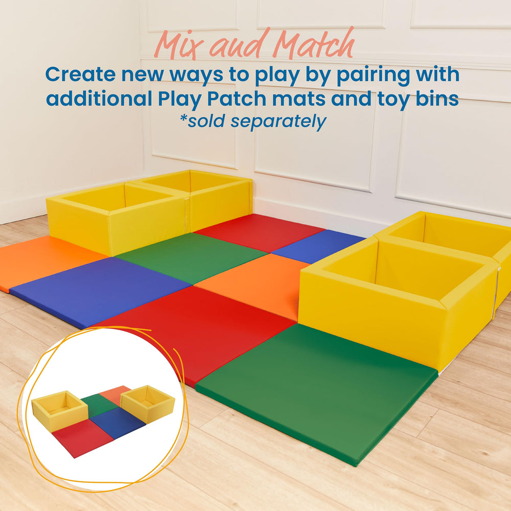 ECR4Kids SoftZone four-mat configuration creates a cozy reading corner.
